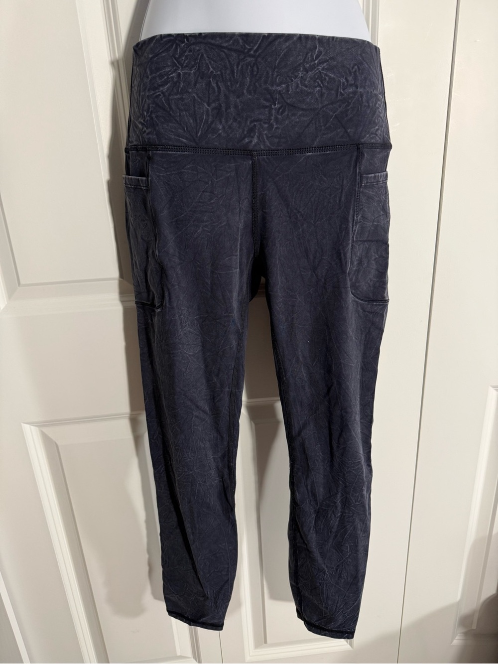 JoyLab Dark Charcoal Crinkle Leggings with Side Pockets
